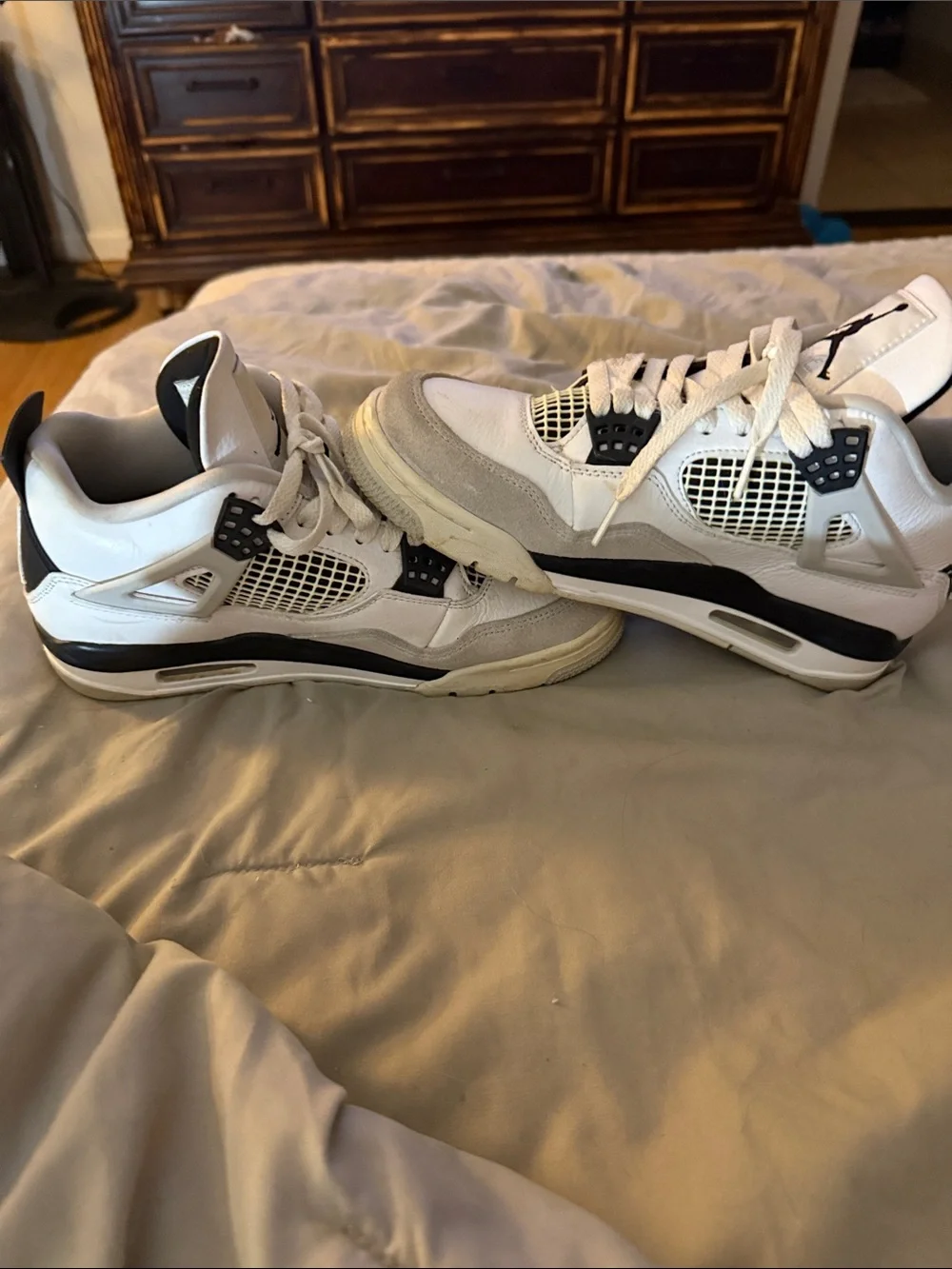 Jordan Men’s Athletic Sneakers in White and Black